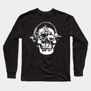 SteamPunk Skull - Headphones Long Sleeve T-Shirt